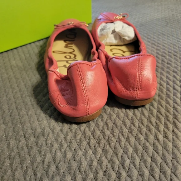 Sam Edelman Pink Ballet Flats With Bow, Size 10 - Picture 6 of 10
